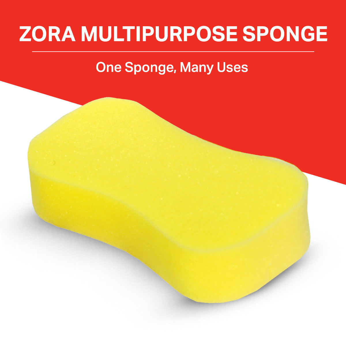 Zora Multipurpose Yellow Sponge - (Pack of 2) - Zora Shoe Care