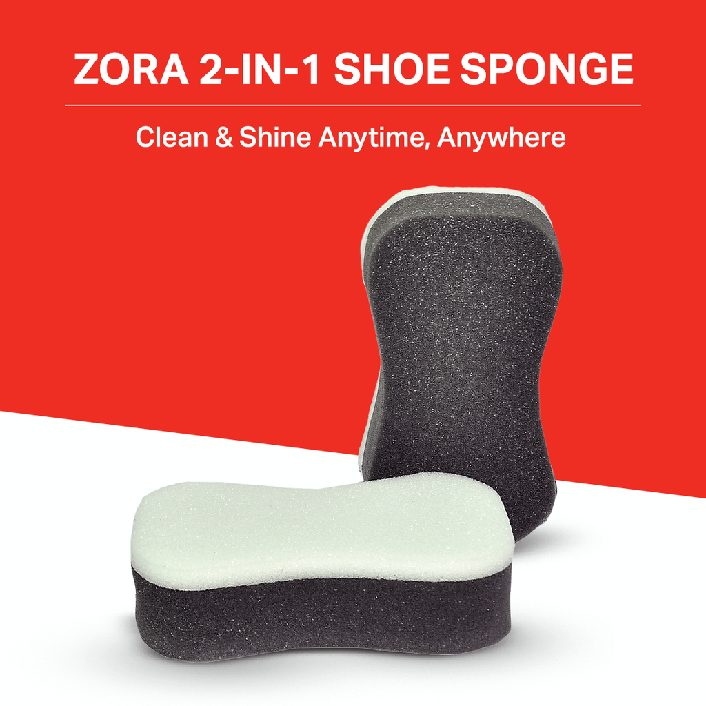 Zora Multipurpose 2 in 1 Sponge (Pack of 2) - Zora Shoe Care