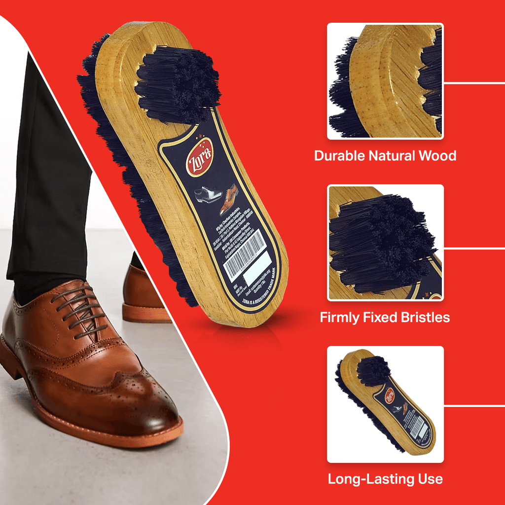 Zora 2 in 1 Dual Brush - (Pack of 2) - Zora Shoe Care