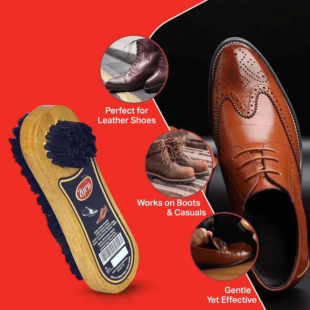 Zora 2 in 1 Dual Brush - (Pack of 2) - Zora Shoe Care