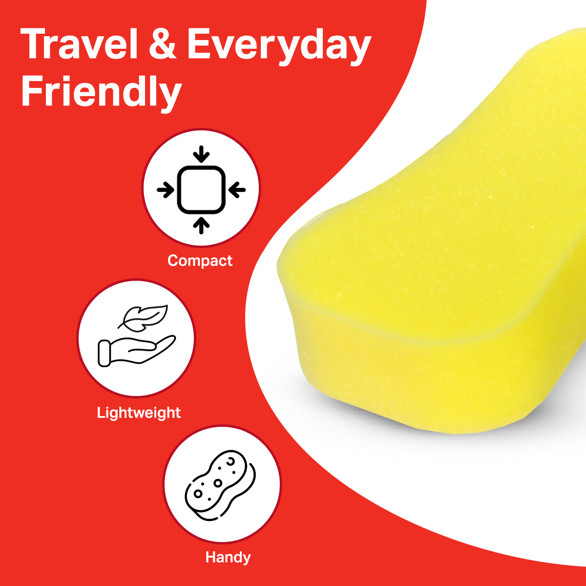 Zora Multipurpose Yellow Sponge - (Pack of 2) - Zora Shoe Care