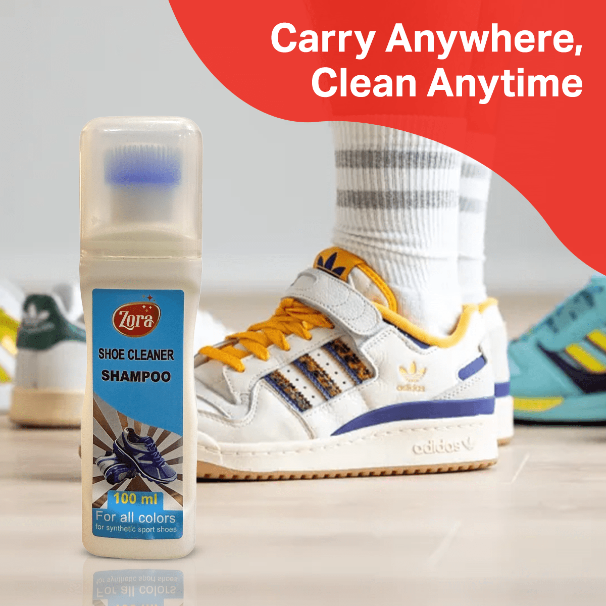 Zora Multicolour Shoe Shampoo - (Pack of 2) - Zora Shoe Care