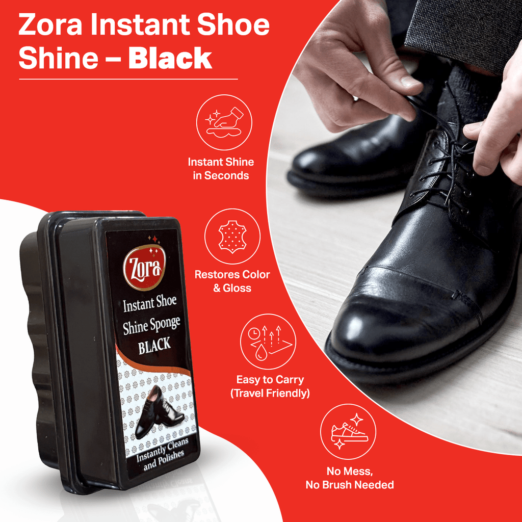 Zora Instant Shoe Shiner (Pack of 3) - Zora Shoe Care