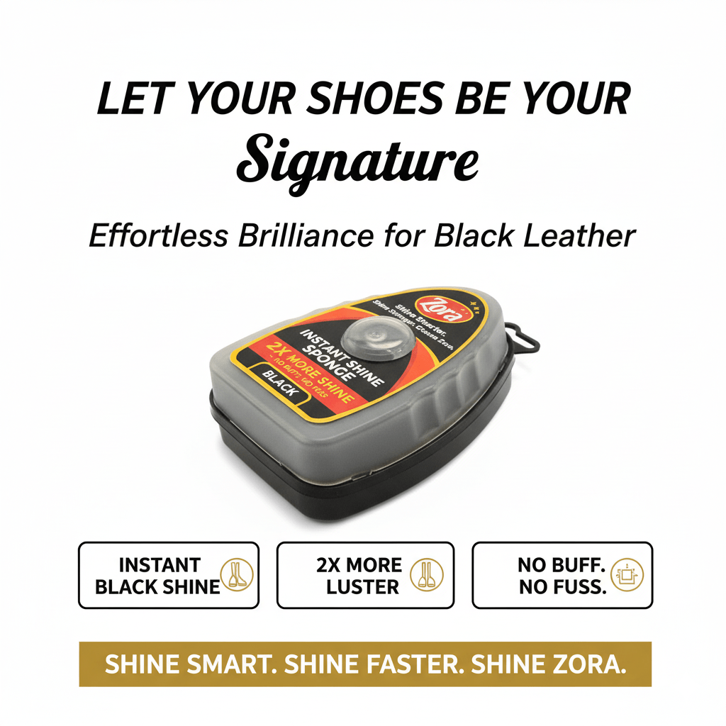 Zora Instant Shine Sponge - (Pack of 3) - Zora Shoe Care