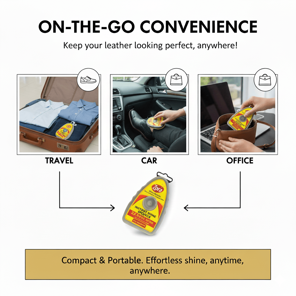 Zora Instant Shine Sponge - (Pack of 3) - Zora Shoe Care