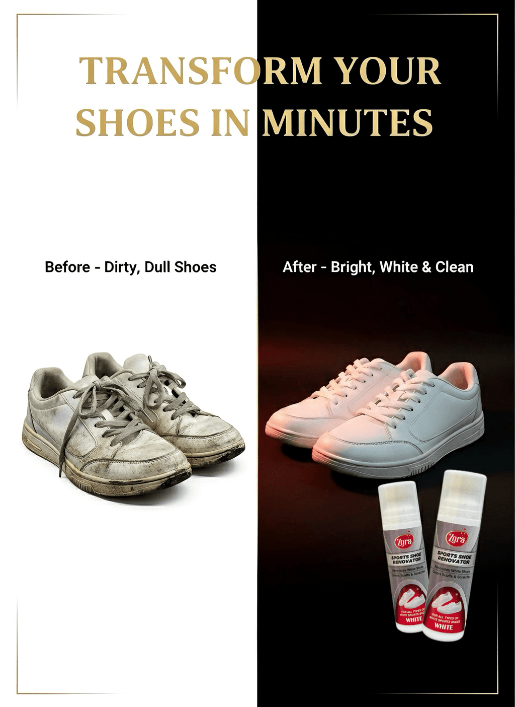 Zora White Sports & Sneaker Renovator - (Pack of 2) - Zora Shoe Care