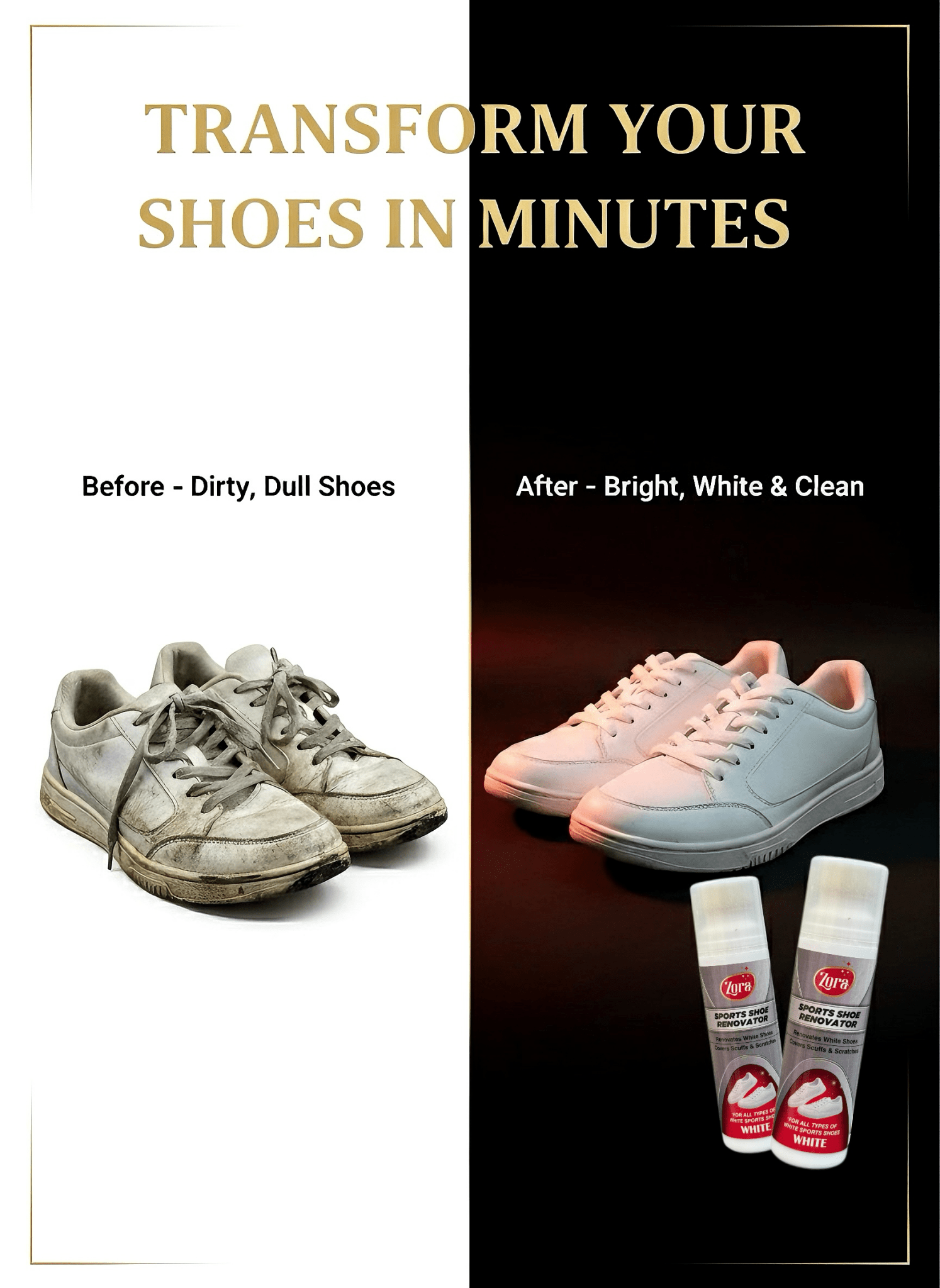 Zora White Sports & Sneaker Renovator - (Pack of 2) - Zora Shoe Care