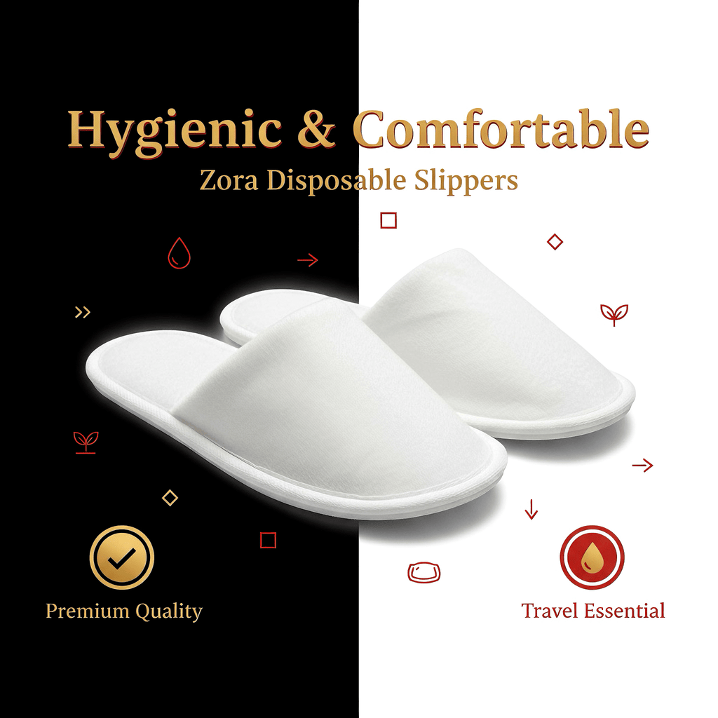 Zora Disposable Slippers - (Pack of 10) - Zora Shoe Care