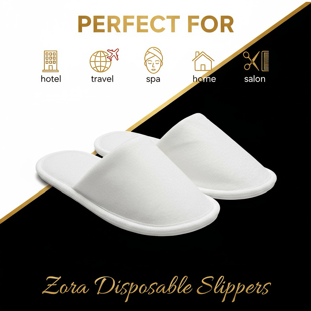 Zora Disposable Slippers - (Pack of 10) - Zora Shoe Care
