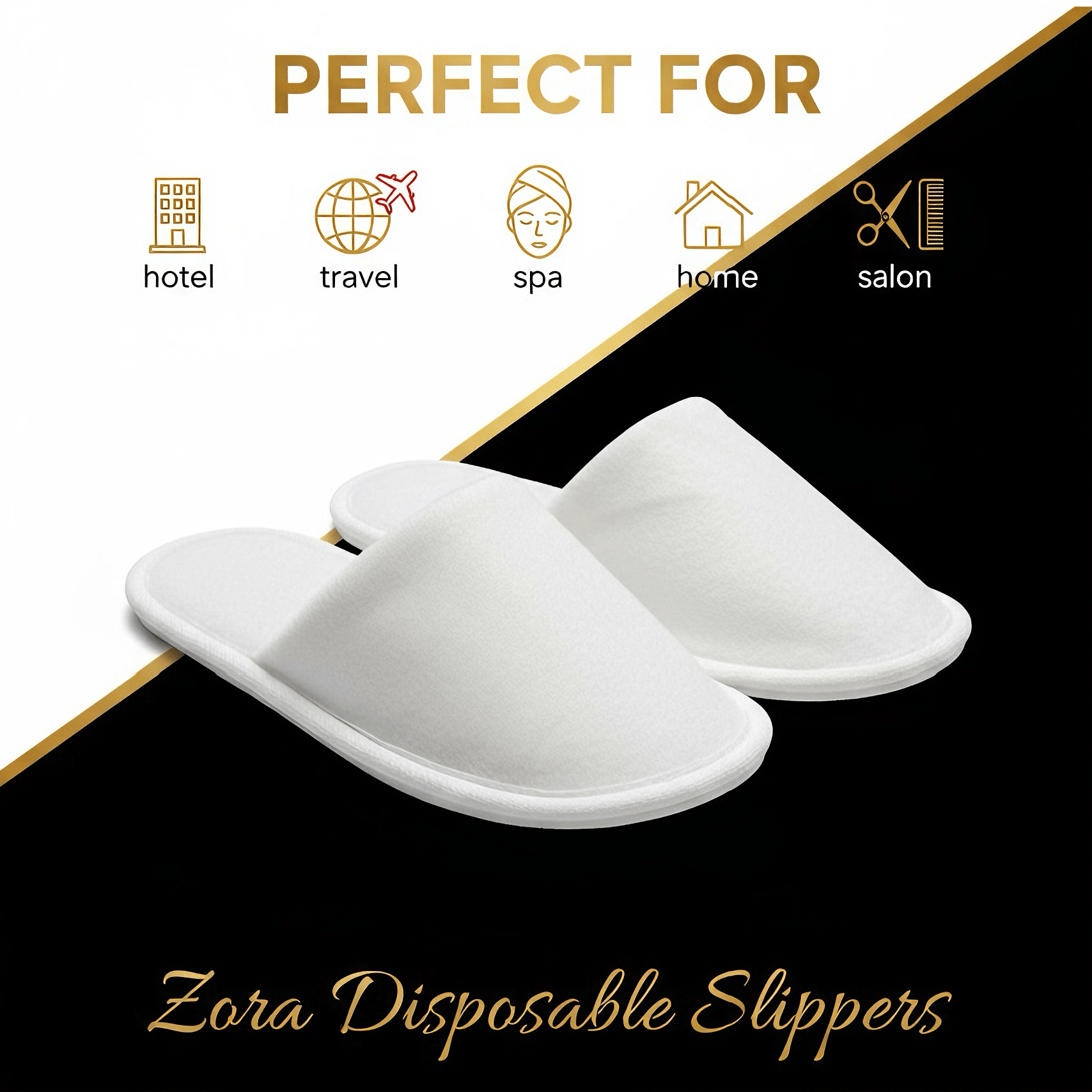 Zora Disposable Slippers - (Pack of 10) - Zora Shoe Care