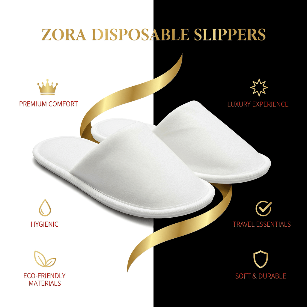 Zora Disposable Slippers - (Pack of 10) - Zora Shoe Care