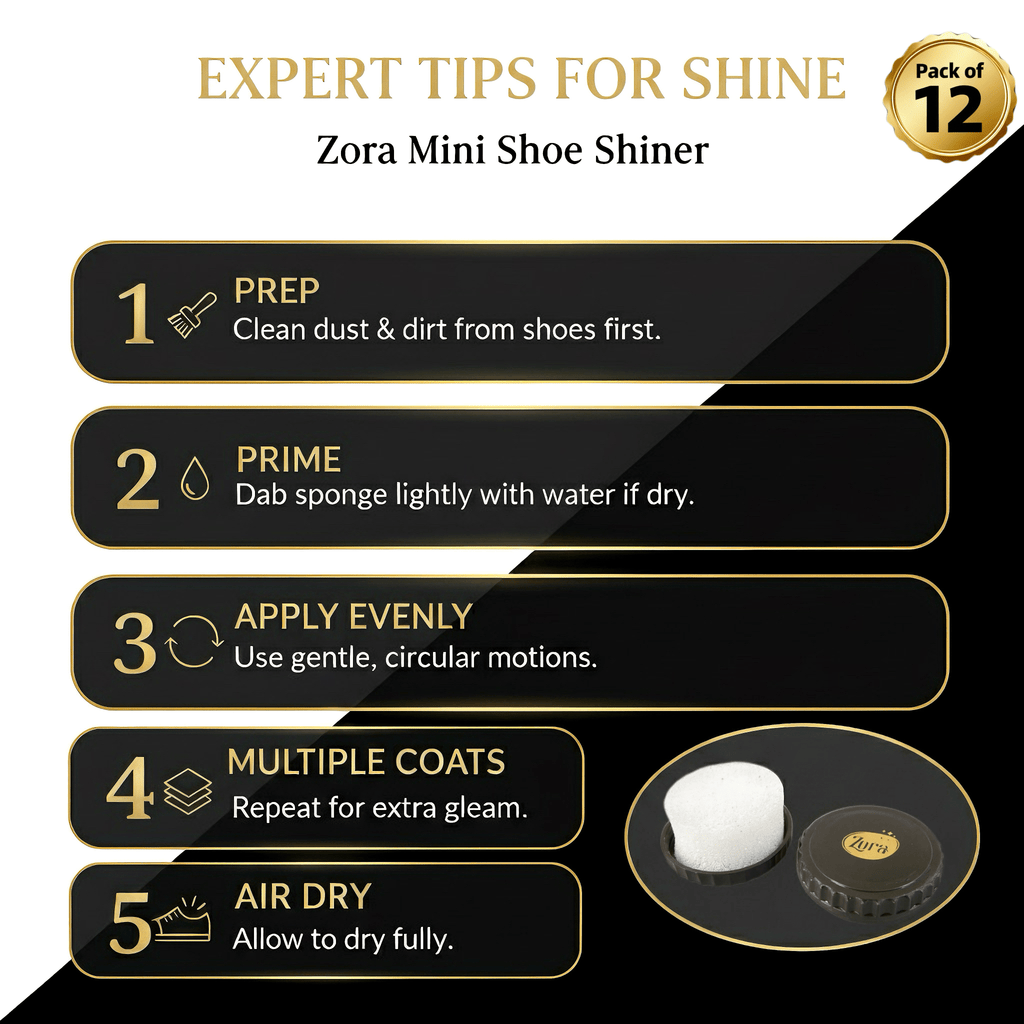 Zora Mini Shoe Shiner - Travel Kit (Natural) - Zora Shoe Care