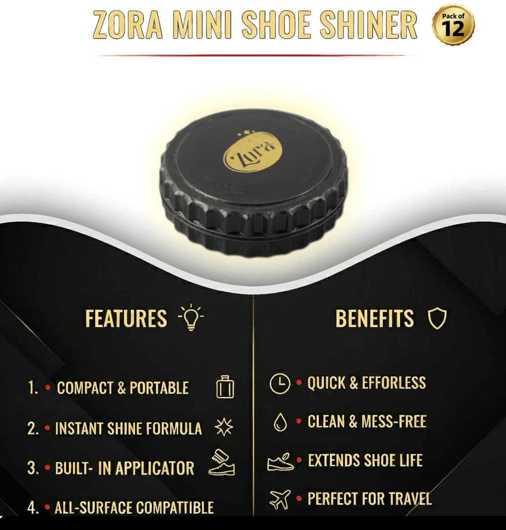 Zora Mini Shoe Shiner - Travel Kit (Natural) - Zora Shoe Care
