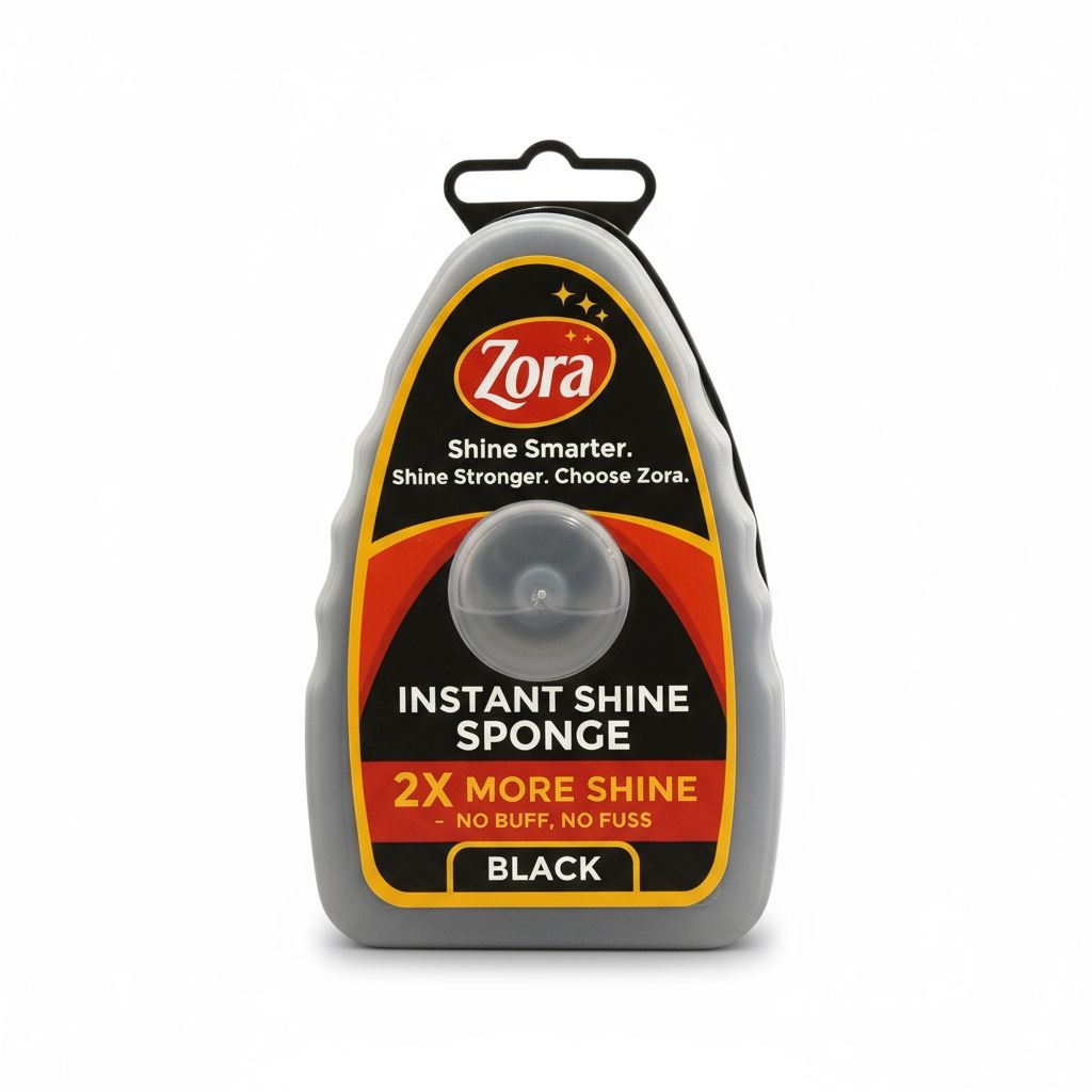 Zora Instant Shine Sponge - (Pack of 3) - Zora Shoe Care